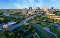 Aerial View of Fort Worth Skyline Royalty Free Stock Photo