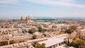 Aerial view of the fortified capital city of Malta Royalty Free Stock Photo