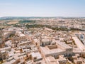 Aerial view of the fortified capital city of Malta Royalty Free Stock Photo