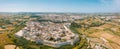 Aerial view of the fortified capital city of Malta Royalty Free Stock Photo