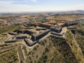 Aerial view of fortress in Elvas, Alentejo, Portugal Royalty Free Stock Photo