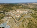 Aerial view of fortress in Elvas, Alentejo, Portugal Royalty Free Stock Photo