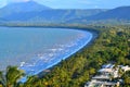 Aerial view of Four Mile Beach in Port Douglas Queensland, Australia. Royalty Free Stock Photo