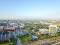 Aerial view Fourth Ward district west of downtown Houston, Texas Royalty Free Stock Photo