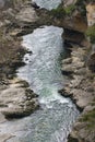 Aerial view of Foz de Lumbier, Irati river canyon in Navarra, Spain Royalty Free Stock Photo