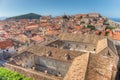 Aerial view of Franciscan monastery in Dubrovnik, Croatia Royalty Free Stock Photo