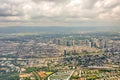 Aerial view Frankfurt Germany cityscape landscape