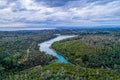 Aerial view of Frankston Reservoir in Melbourne. Royalty Free Stock Photo