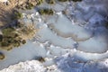 Aerial view of the free thermal baths of Saturnia Italy Royalty Free Stock Photo