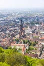 Aerial view of Freiburg im Breisgau, Germany Royalty Free Stock Photo