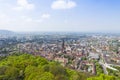 Aerial view of Freiburg im Breisgau, Germany Royalty Free Stock Photo