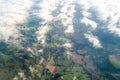 Aerial view of the French Alps Royalty Free Stock Photo