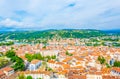 Aerial view of French city Vienne Royalty Free Stock Photo