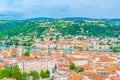 Aerial view of French city Vienne Royalty Free Stock Photo