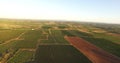 Aerial view of a french countryside