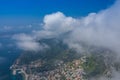 Aerial view of French Riviera coast near of Nice, Cote d`Azur, France, Europe Royalty Free Stock Photo