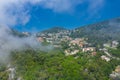 Aerial view of French Riviera coast near of Nice, Cote d`Azur, France, Europe Royalty Free Stock Photo