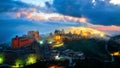 Aerial view of French village at bana hills, Da nang, Vietnam