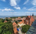 Aerial view of Frombork, Poland Royalty Free Stock Photo