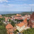 Aerial view of Frombork, Poland Royalty Free Stock Photo