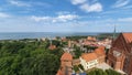 Aerial view of Frombork, Poland