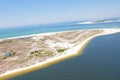 An Aerial View of Ft. Pickens along Pensacola Beach, FL. USA Royalty Free Stock Photo