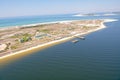 An Aerial View of Ft. Pickens along Pensacola Beach, FL. USA