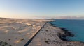 Aerial view of fuerteventura coast