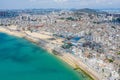 Aerial view of Fujian coastline, fishing village in Dongshan Island, Zhangzhou, Fujian, China