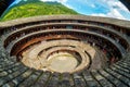 Aerial view of fujian tulou hakka roundhouse Royalty Free Stock Photo