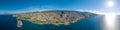 Aerial view Funchal city in Madeira island Portugal. located in Atlantic ocean