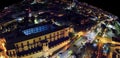 Aerial view of Funchal at night, Madeira - Portugal Island Royalty Free Stock Photo