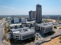 aerial view, Gaborone Botswana, CBD central business district real estate developer Royalty Free Stock Photo