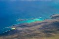 Aerial view of Galapagos National Park in Ecuador Royalty Free Stock Photo