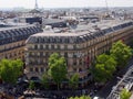 Aerial view of Galeries Lafayette department store, Paris, France Royalty Free Stock Photo