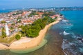 Aerial view of Galle, a town at Sri Lanka Royalty Free Stock Photo