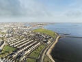 Aerial view of Galway city. South park and Salthill area.