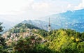 Aerial view of Gangtok, Sikkim