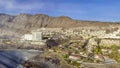 Aerial view of Garachico landscape in Tenerife from drone Royalty Free Stock Photo