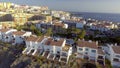 Aerial view of Garachico landscape in Tenerife from drone Royalty Free Stock Photo