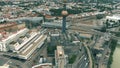 Aerial view of the garbage incinerating facility in the city of Vienna, Austria Royalty Free Stock Photo
