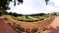 Aerial view of the garden