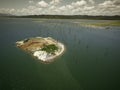 Aerial View of Gatun Lake, Panama Canal