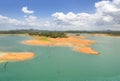 Aerial view of Gatun Lake, Panama Canal Royalty Free Stock Photo