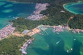 Aerial view of Gaya Island, Borneo, Malaysia