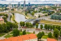 Aerial view from Gediminas tower Royalty Free Stock Photo