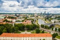 Aerial view from Gediminas tower Royalty Free Stock Photo