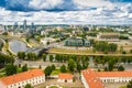 Aerial view from Gediminas tower Royalty Free Stock Photo