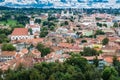 Aerial view from Gediminas tower Royalty Free Stock Photo