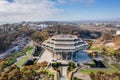 Aerial view of Geisel library and UCSD campus